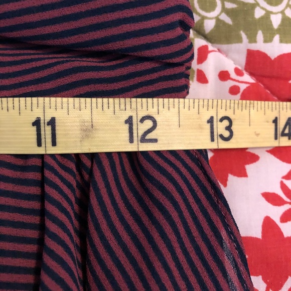 Tahari Pink and Blue Pin Striped Strapless Dress - Picture 6 of 8